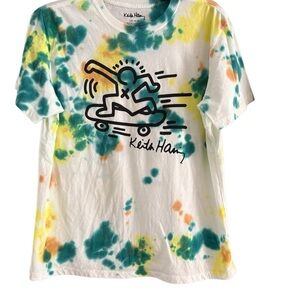 Multicolor Tie-Dye Skateboard Tee